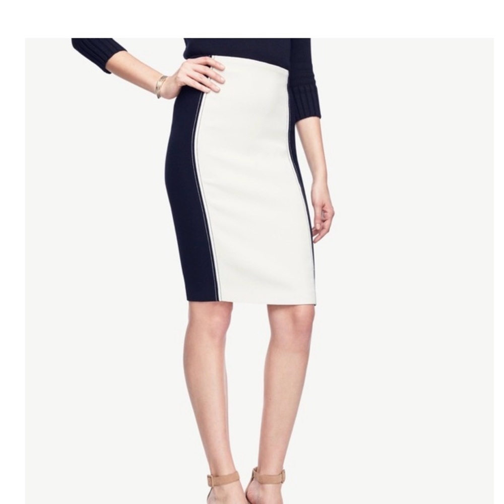 Dalia Collection Monochrome  black white pencil skirt